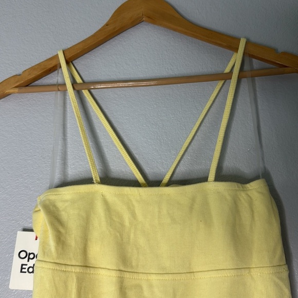 Open Edit Strappy Yellow Bodysuit Medium - Picture 6 of 8